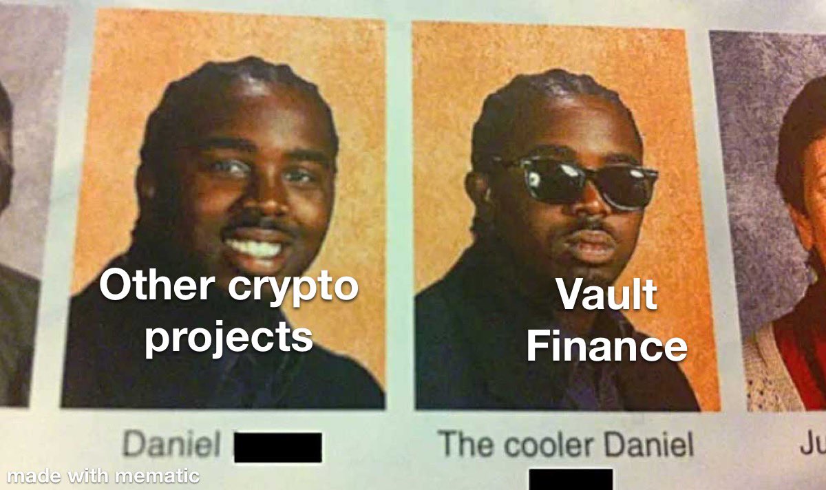 Finnamrn's tweet photo. @TheVaultFinance I don’t know why there are still other project when there is VaultFinance. Like common we have a sell-less smart contract what do you want more. They all gonna be dead when we launch.
Vault to the moon 🔥🚀🚀🚀 https://t.co/W9kPfCamAj