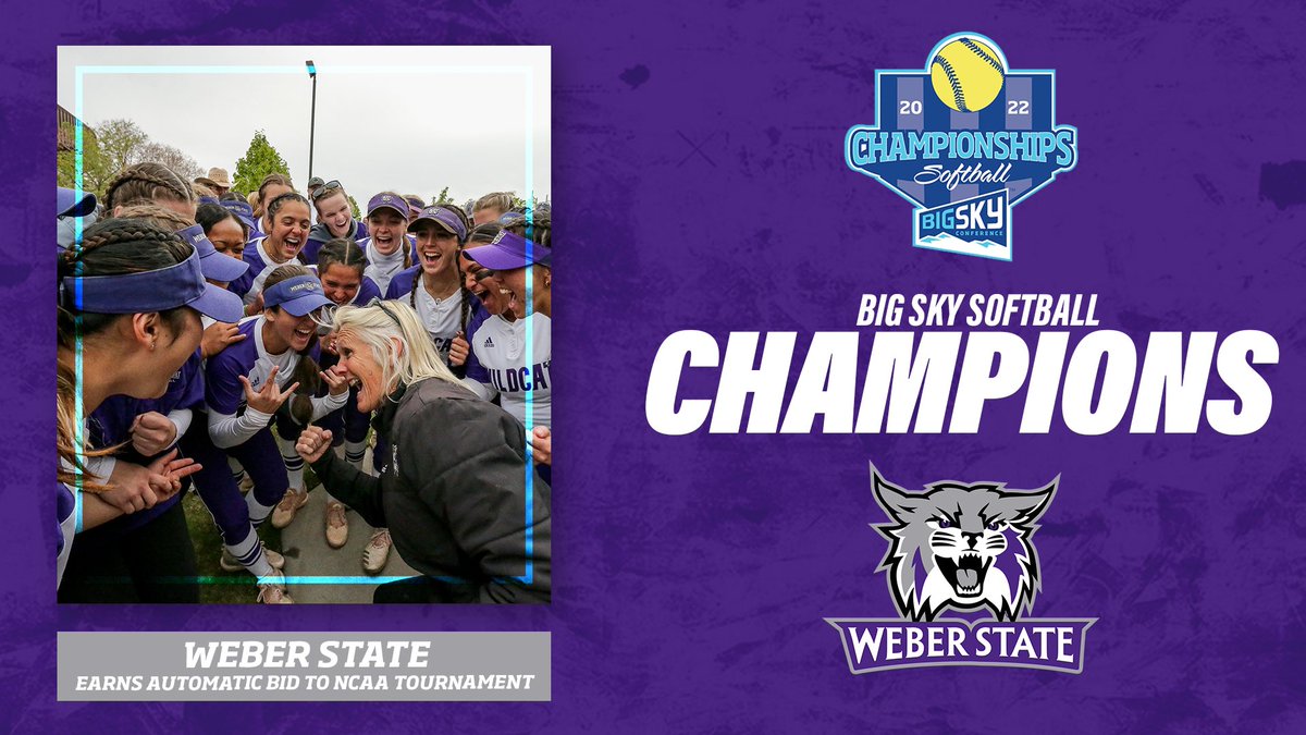 𝒞𝒽𝒶𝓂𝓅𝒾𝑜𝓃𝓈 🏆 

@wsusoftball dominates the tournament to win the 2022 #BigSkySB Championship‼️

#ExperienceElevated