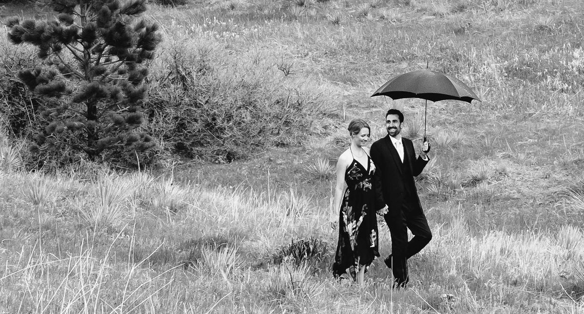 6 years ago today it was cloudy and rainy in Boulder... what an auspicious blessing for a Colorado wedding. :)