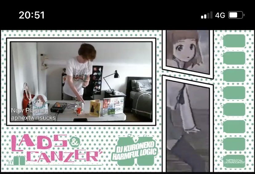 LadsUndCanzer's tweet photo. Yo yo yo everyone @aphextwinsucks is on live right now https://t.co/boJavZKn2h https://t.co/jcGpccHFXt