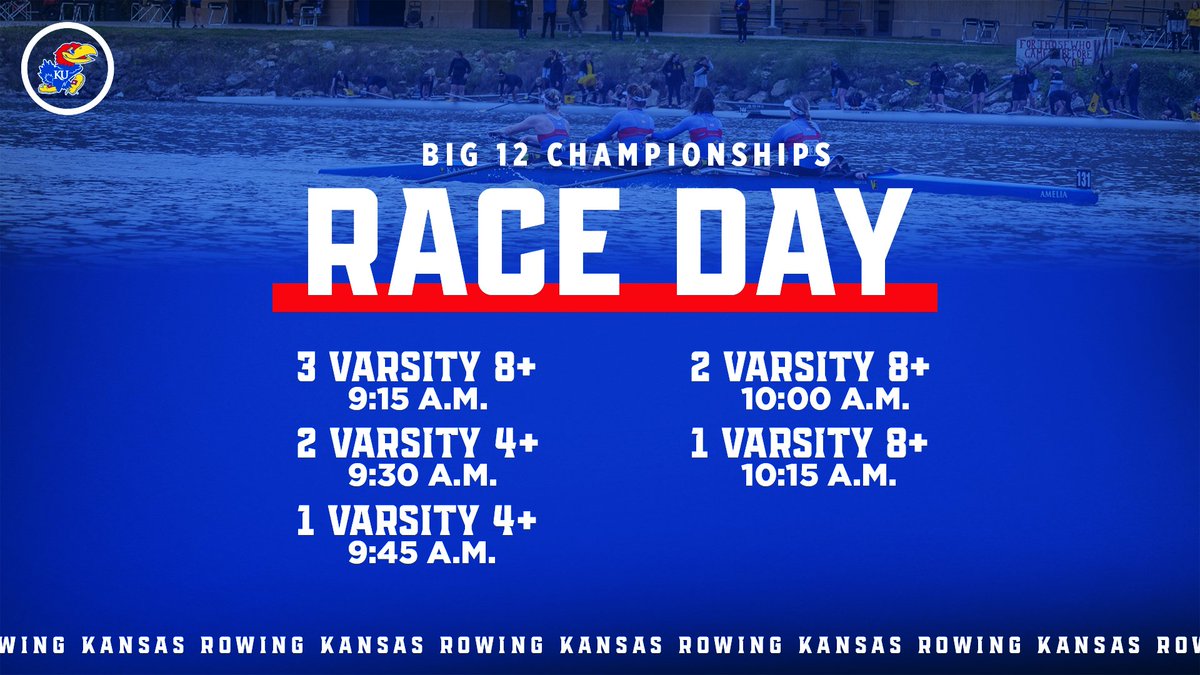 KU_Rowing's tweet photo. 🏆 𝐁𝐈𝐆 𝟏𝟐 𝐂𝐇𝐀𝐌𝐏𝐈𝐎𝐍𝐒𝐇𝐈𝐏 🏆

📍 Austin, Texas
📺 https://t.co/SuEZsnBBLQ
📈 https://t.co/Ox7z6pJOFb

#KUrowing x #RockChalk https://t.co/UcJs0eoKPB