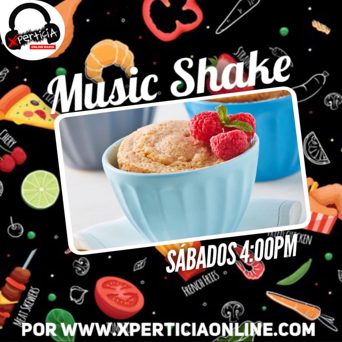 XperticiaOnline's tweet photo. 🔵TODOS los SÁBADOS 4:00pm (Hora Bolivia) escucha:
"#MUSICSHAKE!🧁🍹". Conduce: America Medina. Un programa dedicado a la gastronomía!
Solo en: https://t.co/qu4huALGR3
#XperticiaOnlineRadio
#MúsicaLatina #RecetasDivertidas #Gastronomía https://t.co/8d7LmkrRKy