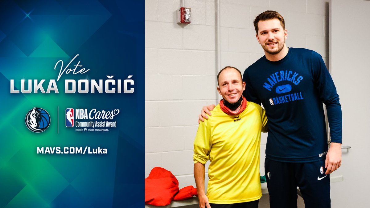 MavsOffCourt's tweet photo. TODAY is the last day to vote for @luka7doncic. 

RT to vote for Luka Doncic or by tweeting #NBACommunityAssist + #LukaDoncic!

https://t.co/4nlmj8mN1C https://t.co/o83cmhNRBD