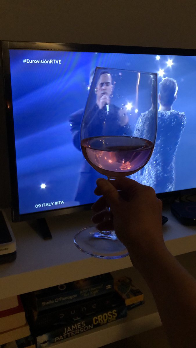 Raising a toast to Sir Terry. #Eurovision
