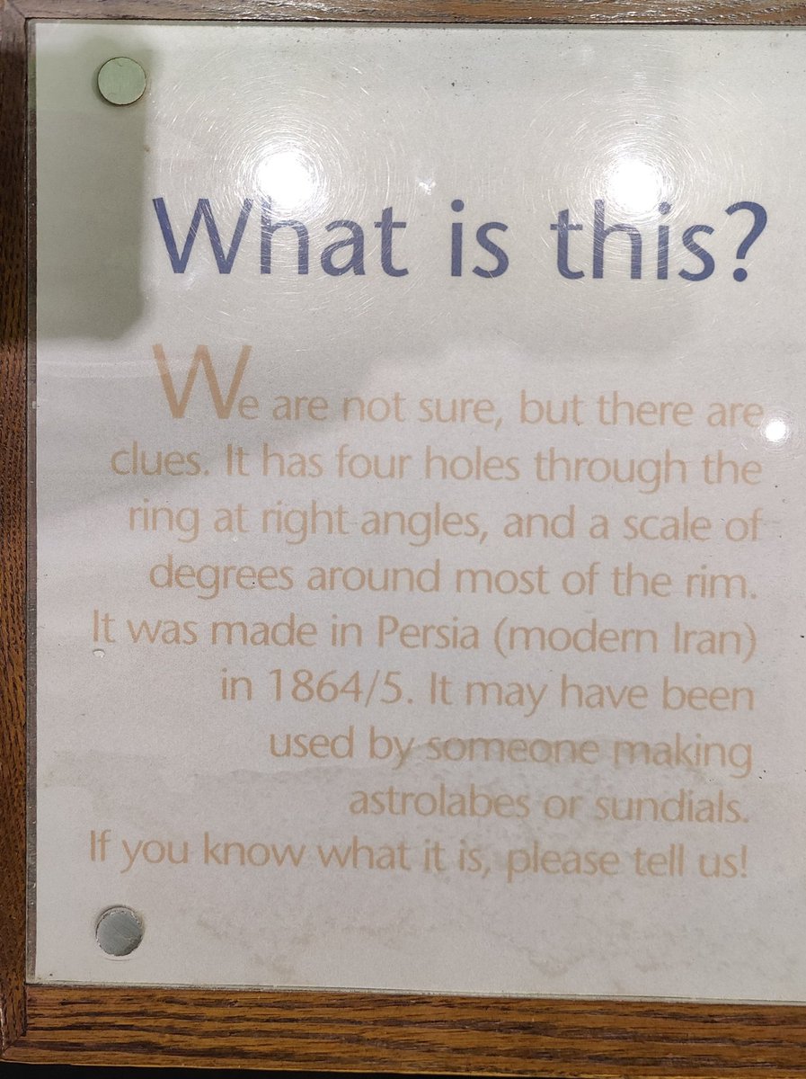 wildcardcameron's tweet photo. Dear @AdlerPlanet,

We saw this at the planetarium today and think we know what it is if you wanna know some #Persian #Islamic history. (Story below) https://t.co/rbgc0dizJj
