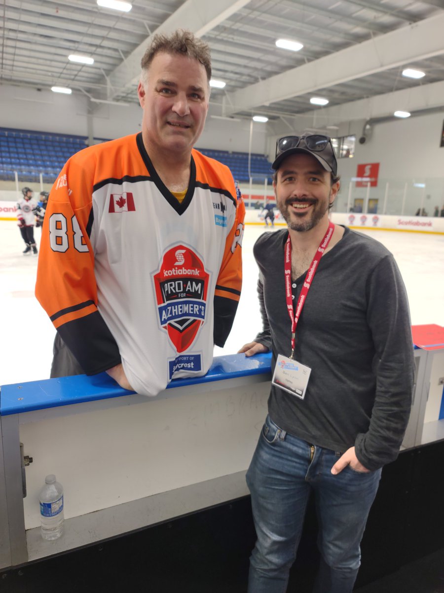 benjaminlyon's tweet photo. @88EricLindros real pleasure to connect at the @ScotiabankProAm. 
Hope to see you out there again. 
@tiptappay #Alzheimers #charityhockey https://t.co/RNqRzqjSaR