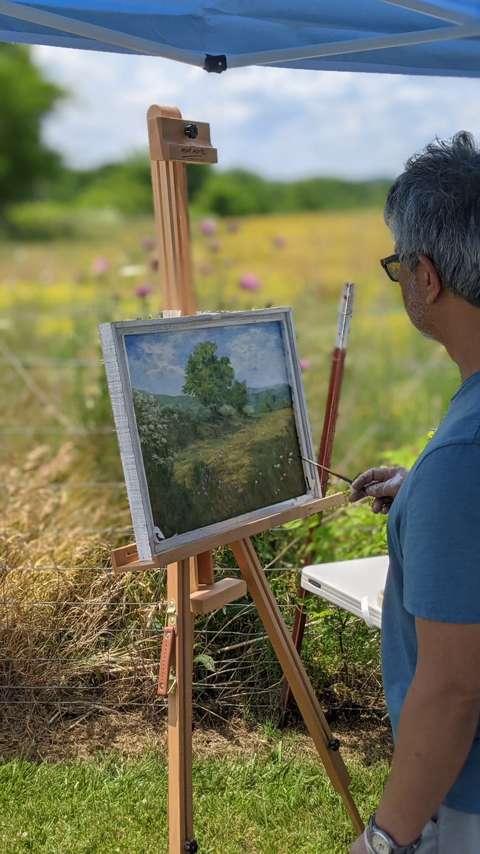 VisitTn's tweet image. See the finished work at 5pm at MP Record Art Gallery and vote on your favorite and then enjoy wine at our Sip and Stroll from 5-8pm &amp;amp; move from business to business #paintthetown #visitmountpleasanttennessee #mountpleasanttennessee #shopthemount #pleinair #madeintn