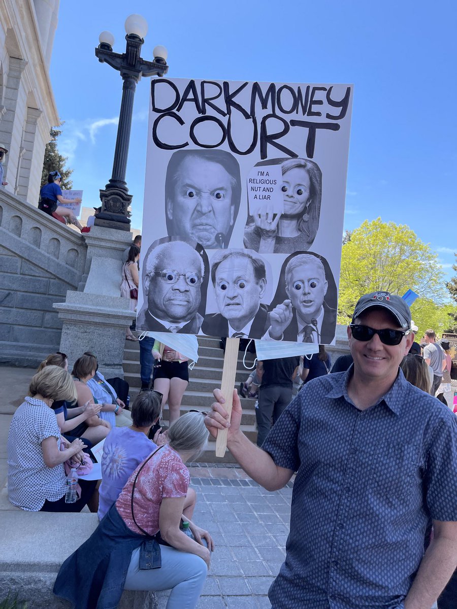 MezcalMama's tweet photo. Today in #Denver. #MarchForRoe #BansOffOurBody
I have used my damn “Keep Fundies Out of My Undies” sign TOO MANY TIMES 🤬 We will NOT allow a small, noisy contingent of wackadoodles to control us, our bodies, or our futures. We. Will. Prevail. #FightBack https://t.co/uLSbOPyq1U