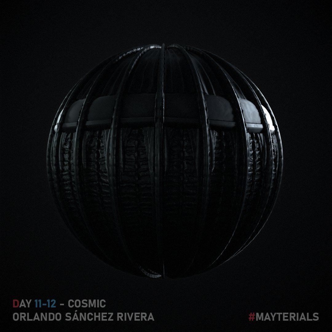 Prompt 6 - Cosmic, Days 11-12
A bit late with the submission again, but at least i managed to finish it! This piece was inspired by Alien, since i love that movie.

<a href="/TheClubDiscord/">The Club</a> 
#Mayterials #MadeWithSubstance #SubstanceDesigner