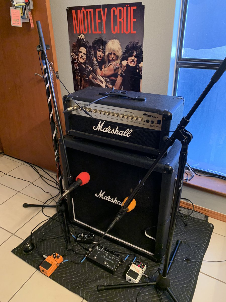 Up4Corruption's tweet photo. We did it! We finished tracking all guitars today. Now onto final mixing. It won’t be long now. https://t.co/uXU6tZPDJc