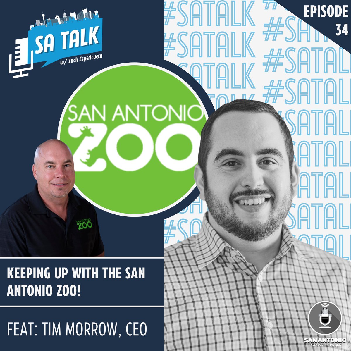 ZachEspeAdvisor's tweet photo. Don't forget to check out my latest @SAPodNetwork episode with the CEO of the @SanAntonioZoo, Tim Morrow!
๐งAvailable on all podcasting platforms
#SATalk #SAPodNetwork https://t.co/e5UtlTksVn