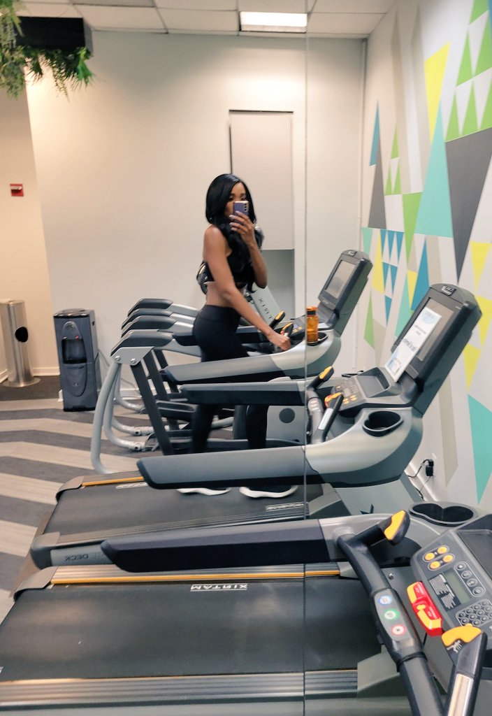 Ameshia Cross on Twitter: "An hour on the treadmill, 30 on the