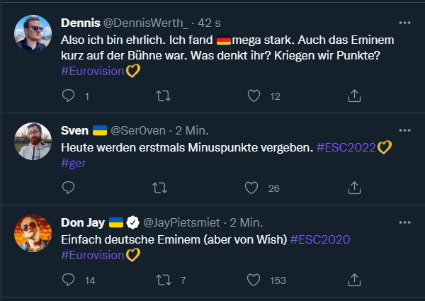 <a href="/DennisWerth_/">Dennis 🌈</a> Immer schön, wenn Twitter so passend Tweets untereinander reiht als ob es Antworten auf den ersten wären 😂 <a href="/JayPietsmiet/">Jay🥶</a> <a href="/Ser0ven/">Sven</a>