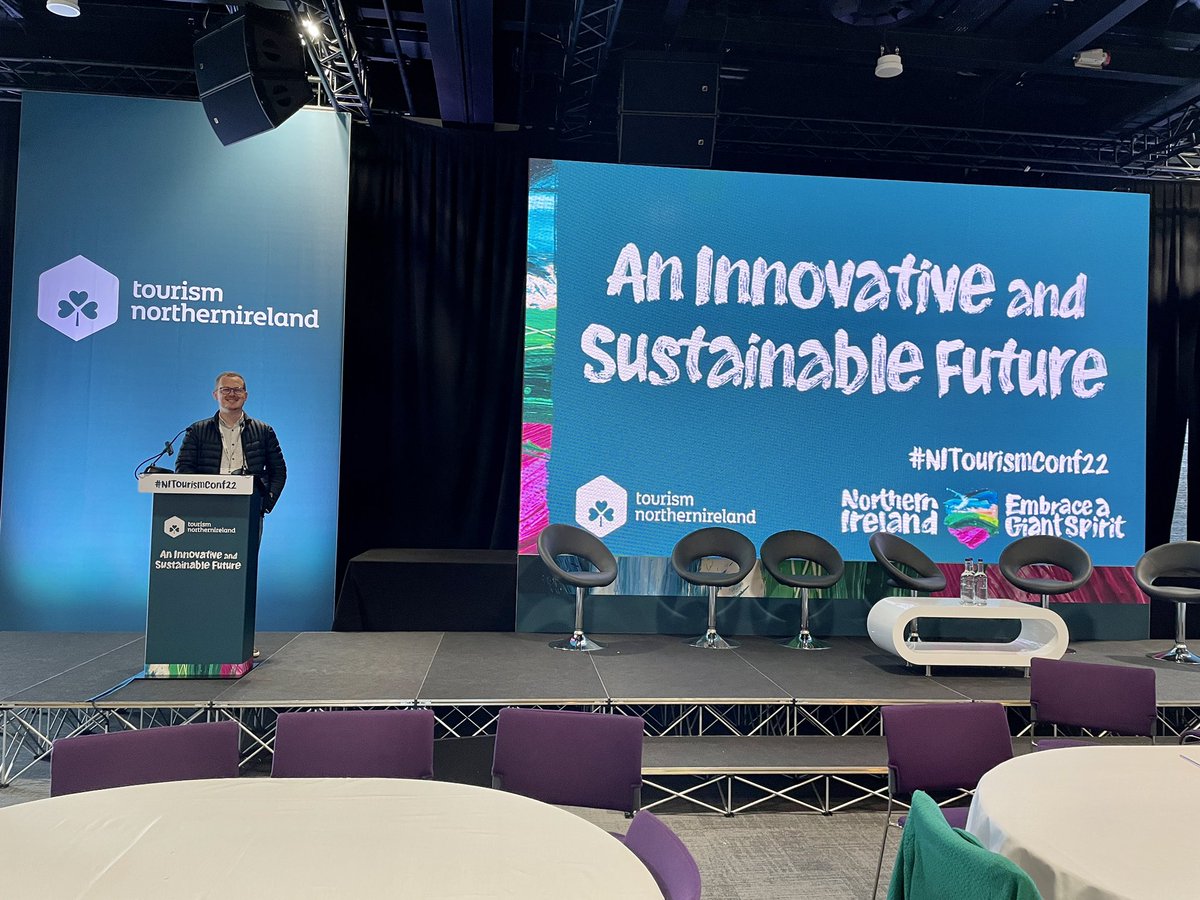 emilindricau's tweet photo. 🙂 On the stage of NI Tourism Conferenece 2022 from @NITouristBoard event at @BelfastICC
Hope to bring a good story on the stage next year ✌️
#NITourismConf22 #Belfast #NorthernIreland #Sustainability #Regenative #Tourism #EmbraceAGiantSpirit #Networking #peoplefocus https://t.co/RgO1XQV2zt