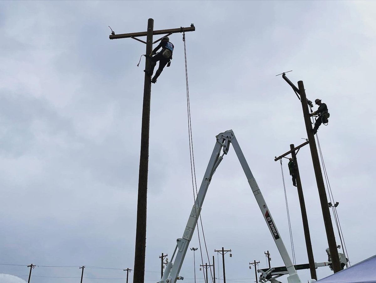 HorryElectric's tweet photo. What a day! Our linemen competed hard and gave it their all! We’ll find out the results tonight - stay tuned! #LineworkerRodeo #GaffNGo https://t.co/W1kQkCbOym