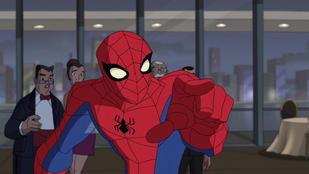 EARTH_26496's tweet photo. Spectacular Spider-Man recreated the iconic meme https://t.co/AGTwscGbzo