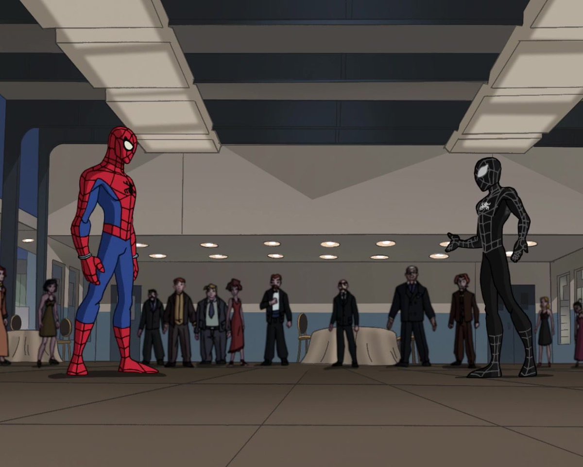 EARTH_26496's tweet photo. Spectacular Spider-Man recreated the iconic meme https://t.co/AGTwscGbzo