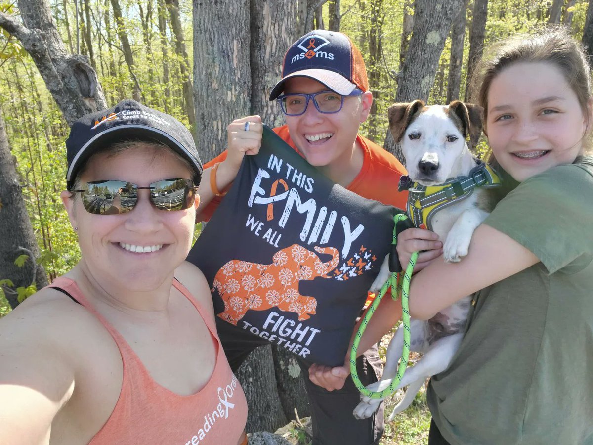 Social4Sarah's tweet photo. Today we we hiked to raise awareness so someday we can see a World Free of MS!
No matter the distance anymore, it's all about the experience while we are out there. #LiveTheLifeYouHave #ClimbMS
#TakeAHike #GetOutside #ThisIsMS ๐งก๐๐ป #AdventuresWithZephyr @mssociety https://t.co/GmXqnIHTTR
