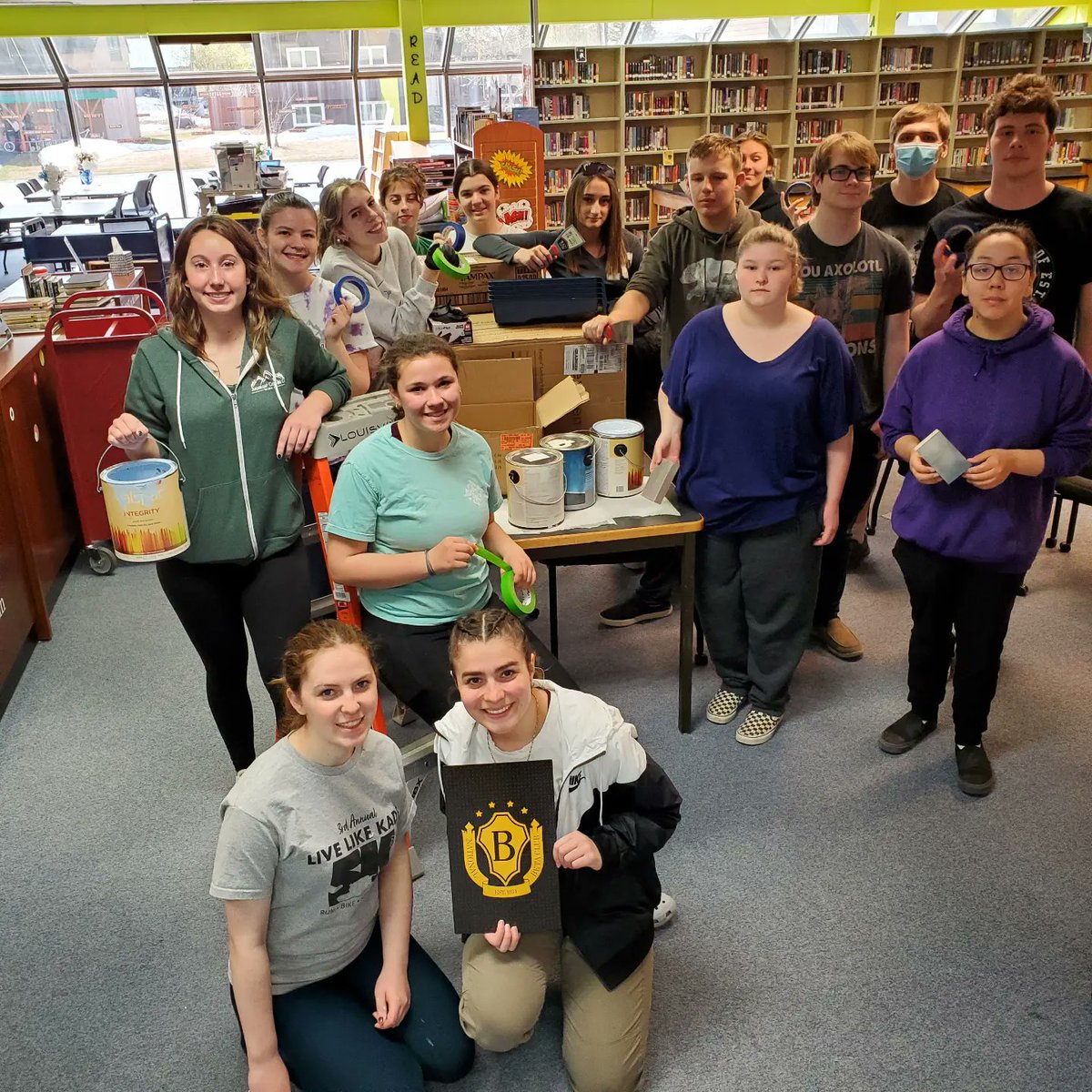 PamVerfaillie's tweet photo. VHS Bathroom upgrades from the @ValdezSchools #ValdezBucs @nationalbeta club! #AkLearns #WhyILibrary https://t.co/tvU8QKTZHQ