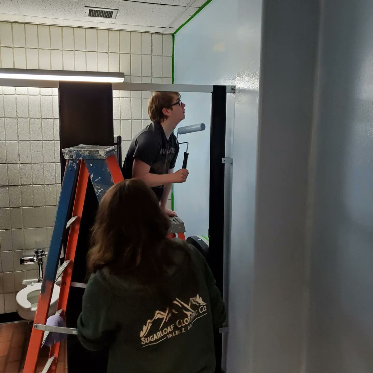 PamVerfaillie's tweet photo. VHS Bathroom upgrades from the @ValdezSchools #ValdezBucs @nationalbeta club! #AkLearns #WhyILibrary https://t.co/tvU8QKTZHQ