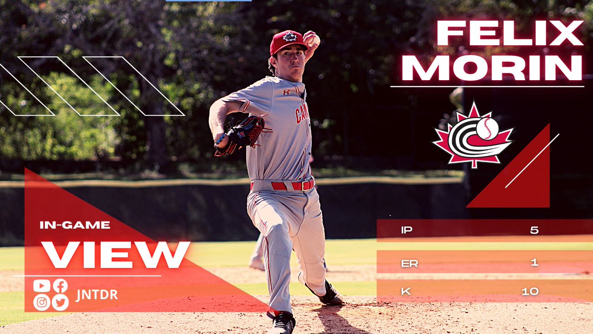 5 STRONG innings of work from Felix Morin 💪

Drop your clapping👏🏽 emoji below👇

Juniors still lead the Astros 3-1 ⚾️🇨🇦

#JNT #JNTDR #BaseballCanada