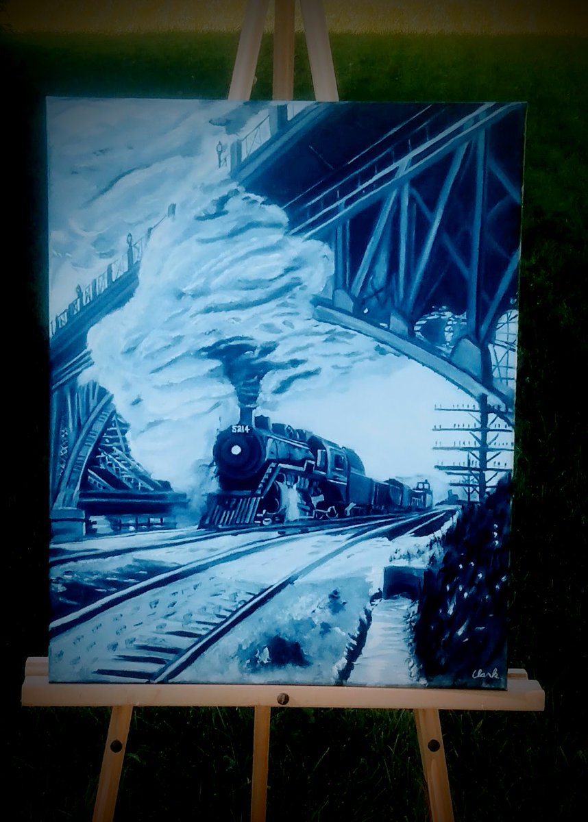 CCBannk's tweet photo. Number 3 in a series of train paintings. https://t.co/oeyrw1Toh4