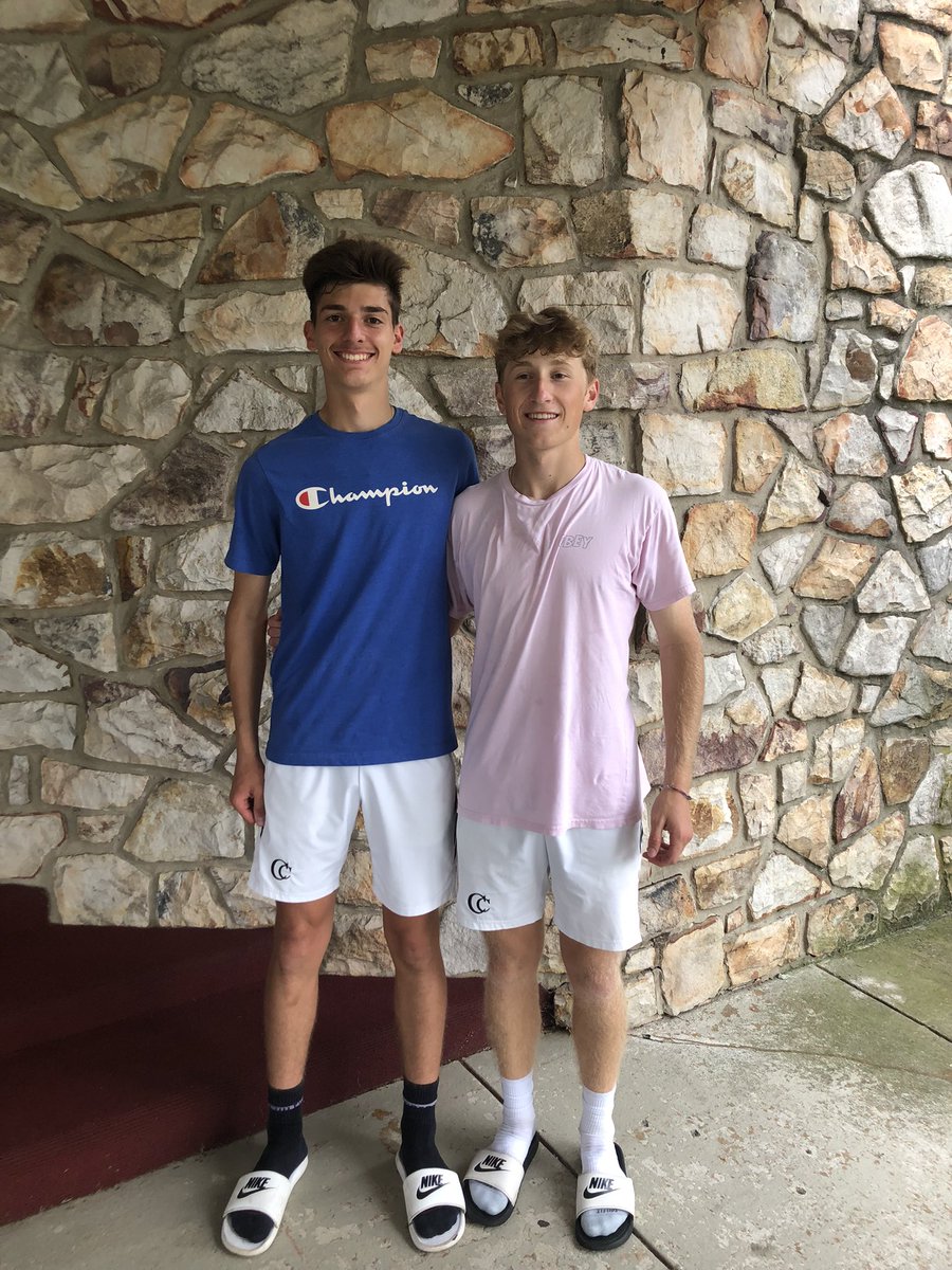 CCFalconTennis's tweet photo. District semifinalists &amp; LL-League champs! Heck of a year and run for these two guys! Good tennis players and even nicer humans! https://t.co/8LP350i4Eq