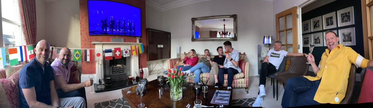 AngusGreenland's tweet photo. Ain’t no party like a Eurovision Party at GLT with the Jesmond posse  #bbceurovision #eurovision @bbceurovision https://t.co/P12stsygWp