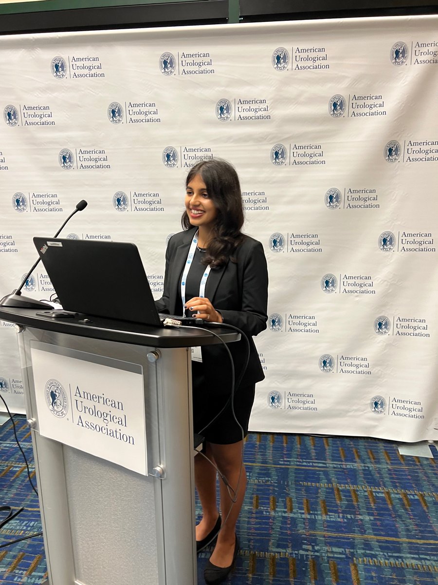 Our excellent medical student @PranjalA_JHUSOM presenting our findings about Sleep and ED to the media! #AUA22