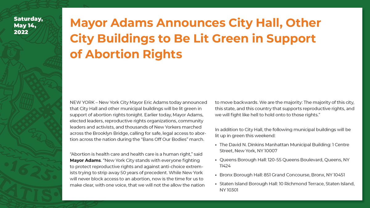 A green graphic with text available at the link in the subsequent tweet.