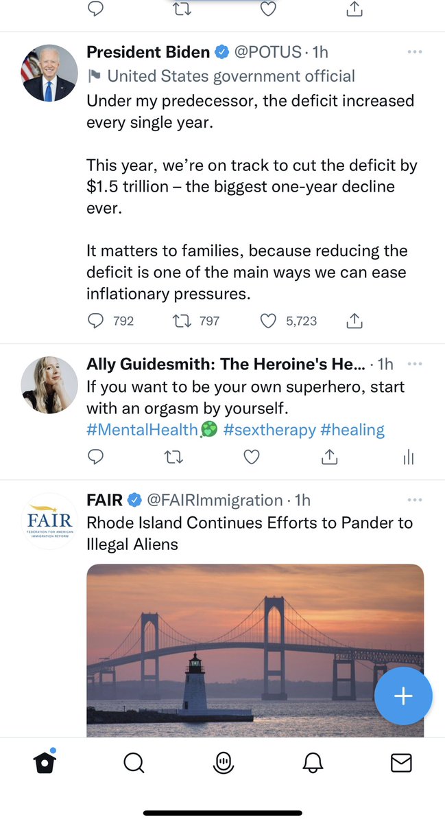 I think my tweet is nicely sandwiched between the president’s inflation remarks and racist anti-immigration tweet (as a new tweeter I didn’t know I was following this racist stuff, no longer)
Hope it rubs off on both issues for a better world. #racismsucks #inflationsucks