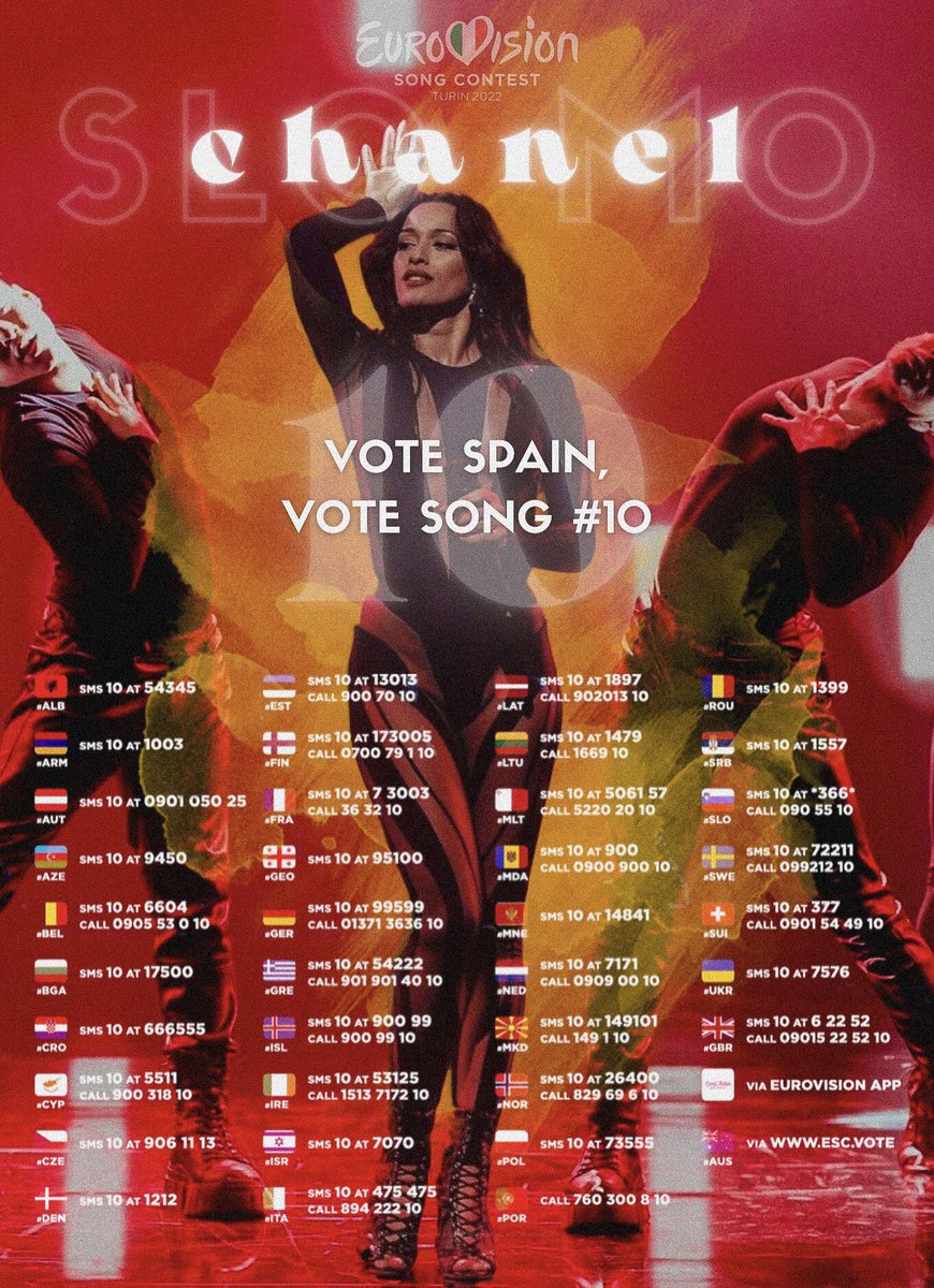 ItsMalbert's tweet photo. VOTE SONG 10 #Eurovision https://t.co/9lTDLVF2P0