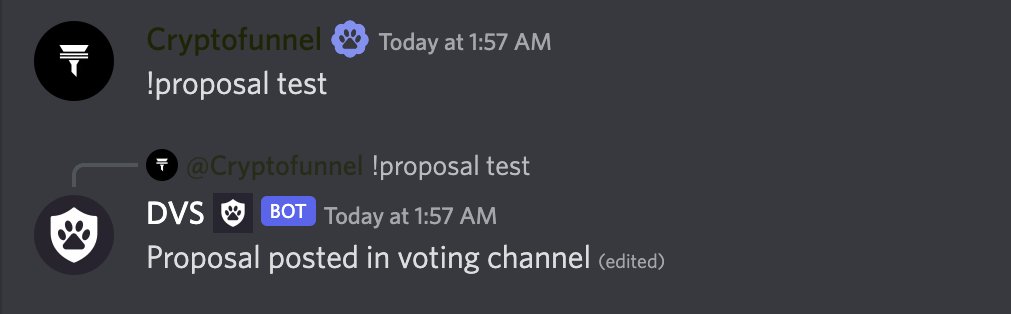 imdogefather's tweet photo. Feature Update:

The much awaited governance feature is now integrated into DVS. 

You can vote 'In favour' or 'against' a proposal by simply clicking on the 👍or 👎 buttons in the proposal. DVS will automatically add votes based on the number of NFTs you hold (Wallet + Staked). https://t.co/a7DkKqP44s