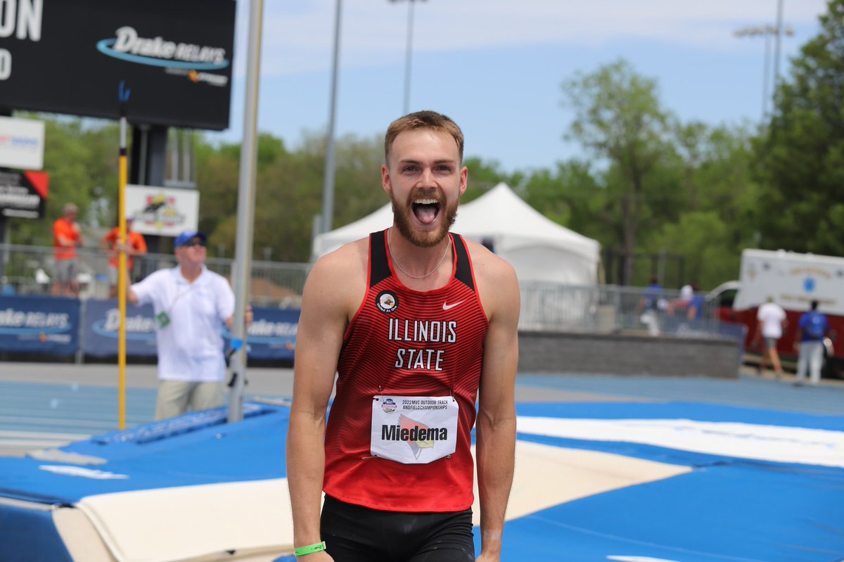 .<a href="/miedemac1/">Caleb Miedema</a> secures All-MVC honors in the decathlon 😤

With a total score of 6785 points, Miedema finishes on the podium for the fourth time in his Redbird career. 

His performance is the sixth-best in school history!