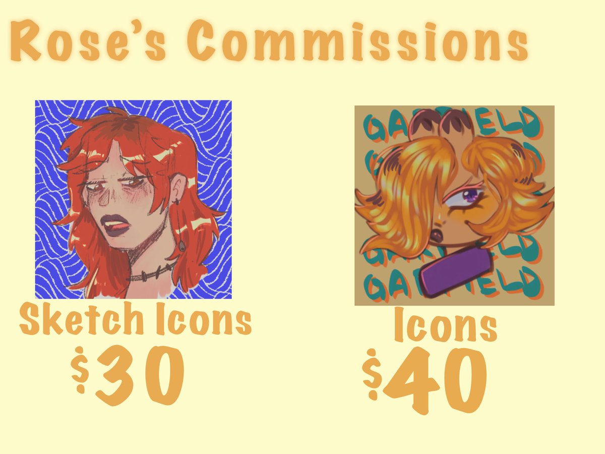 rose__bunn's tweet photo. Commission Sheet Update! https://t.co/2BMLugMpWm