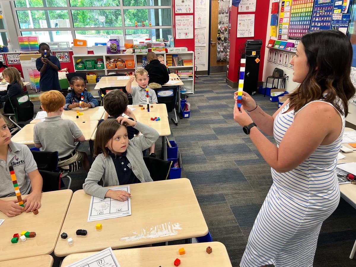 Liberty_STEAM's tweet photo. The Fearless Founders have been working on making teen numbers! #CharterChoiceChange #LibertyForAll https://t.co/M9YgEs2We6