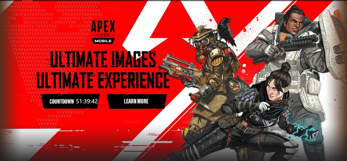 ApexLegendsMo11's tweet photo. @PlayApexMobile @PlayApexMobile 

Get Ready Boyzzz :) Its here #apexlegendsmobile #apexmobile #ApexLedgends 
@Respawn 
@EA https://t.co/3UICsmRtT5