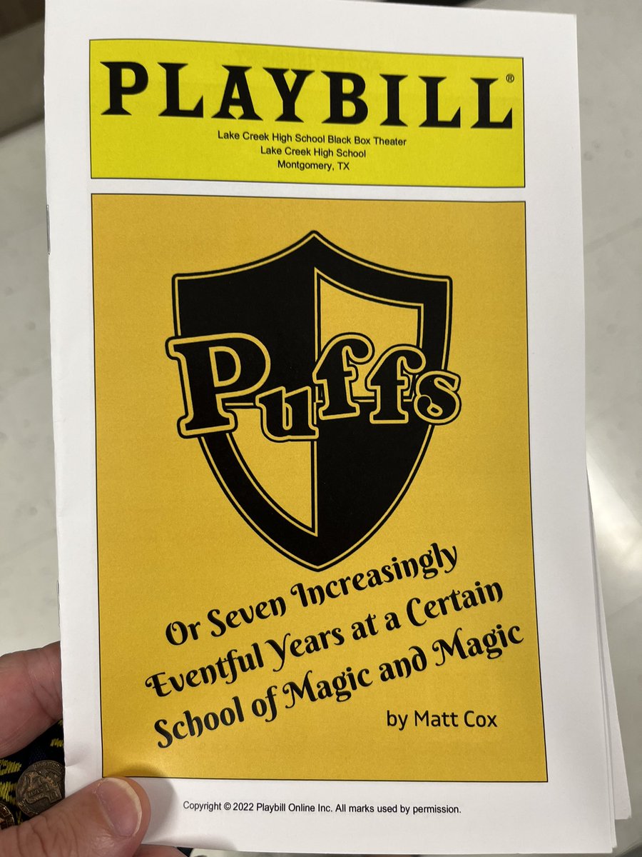StoweFoSho's tweet photo. One more chance to see @lcreektheatre ‘s Puffs in the Black Box at 7pm! @LakeCreekHS 

#lakecreeklions #RO4R https://t.co/tmKtLHy5D8