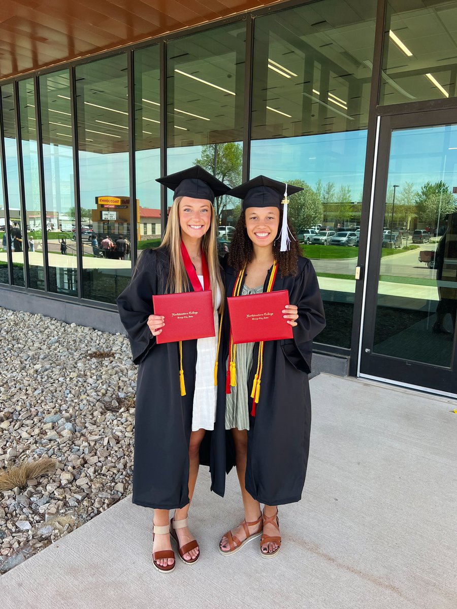 nwcwbasketball's tweet photo. Extremely proud to call these two Raider women’s basketball alums! 

Excited to see what they go on to accomplish! ❤️🤍 

@dkemble32 | @jdcunn03 https://t.co/k6k2JKnsBC
