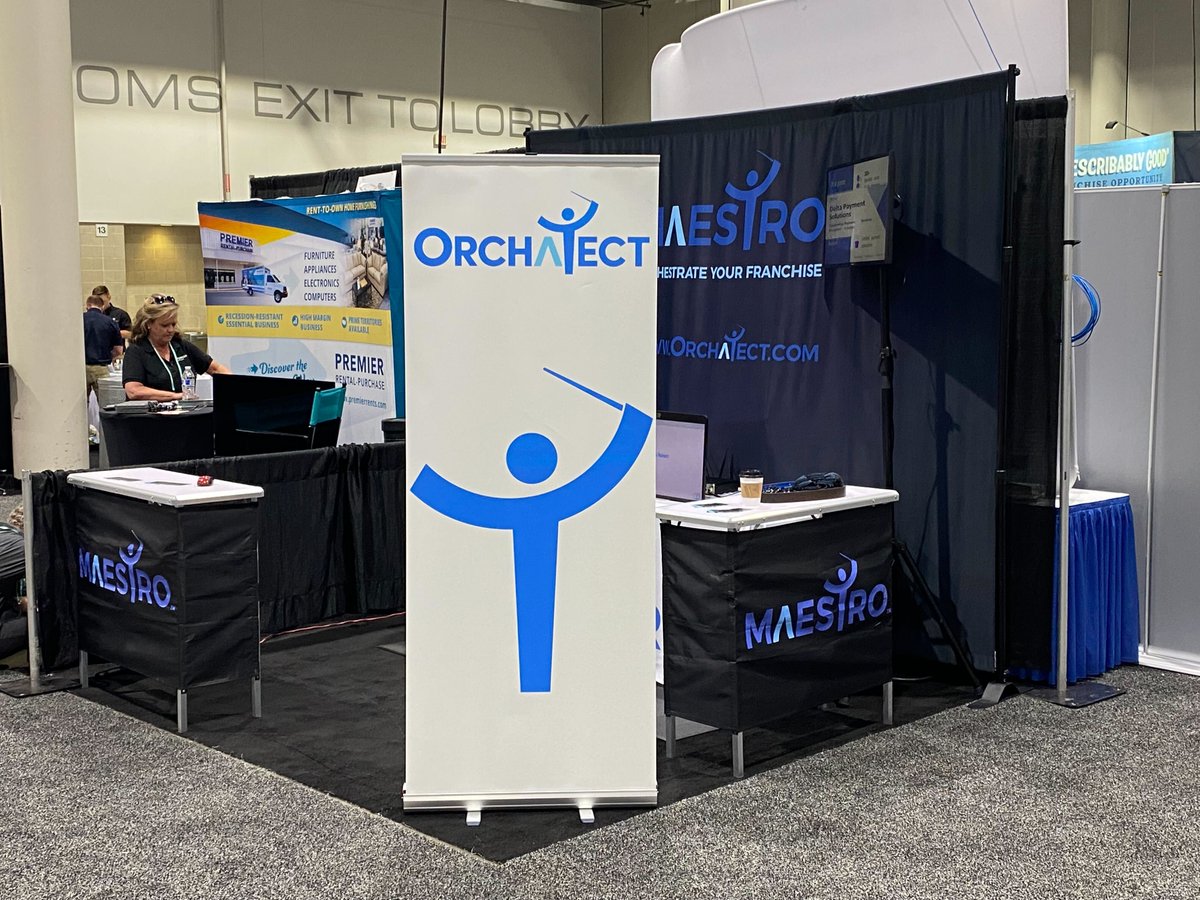 Orchatect's tweet photo. Orchatect and Maestro are in the house at the Houston Franchise Show at NRG Center! Come by booth 308 to learn how we can save you 30% on your software subscription fees while improving your multi-unit franchises' operational efficiency. Talk soon! #orchatect #franchising https://t.co/KOTDgh81HS