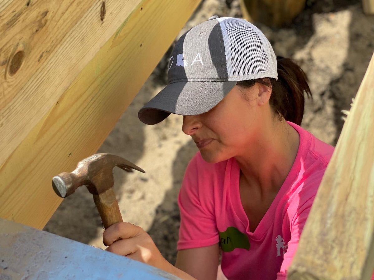 HabitatNOLA's tweet photo. Women Build weekend one, day two is a wrap! Thanks to our amazing volunteers who came out today! We’re gearing up for weekend two next weekend beginning Thursday! #buildinghope #buildingcommunities #buildingstrength #womenbuild https://t.co/cwTFKq066L