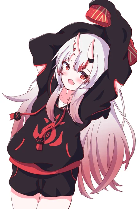 #百鬼絵巻 
お嬢パーカー😈 