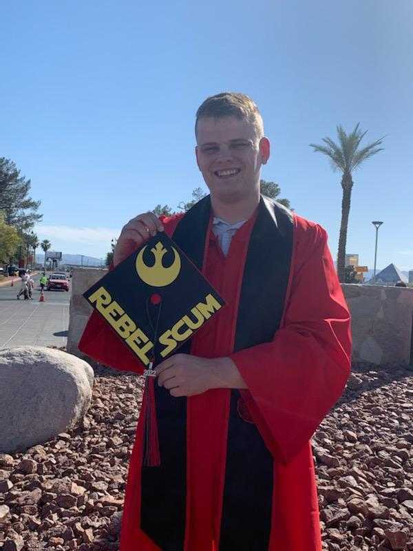 LIT_LV's tweet photo. #SHOUTOUTSAT: Congratulations Leader Troy in Cohort 1 & Leader Alan in Cohort 3 graduating from UNLV today!! We are so incredibly proud of you! They are both fulfilling their dreams: Troy will be a CCSD teacher & Alan is on his way to Washington, DC to work for an advocacy group. https://t.co/tlvB36pZeI