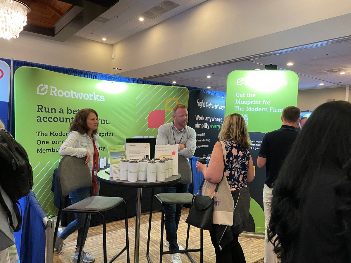 adroot12's tweet photo. Reflecting on the experience at the @AccountingWEB Summit this past week. I had 2 main themes of the event - Energetic &amp; Quality

People bring &amp; create energy &amp; the quality of the people &amp; content was superb.
#AWEBLiveSummit #rootworks #TheModernFirm https://t.co/ZPVj9I0CJJ