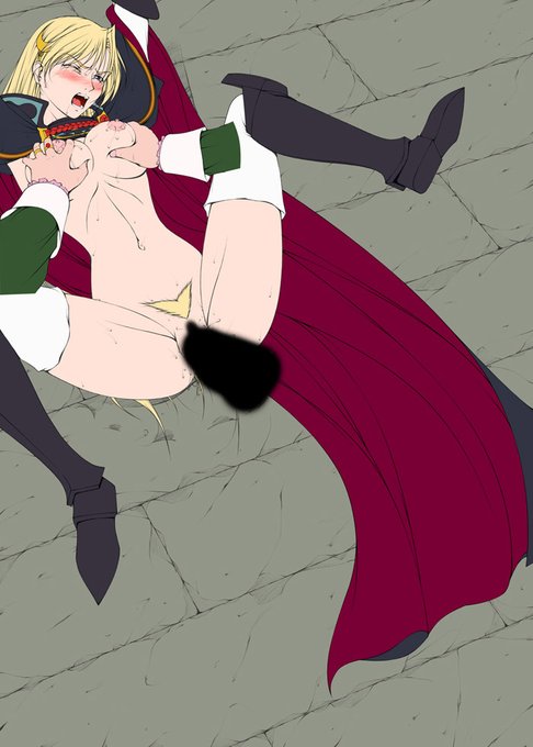 今日の一枚も昔描いた #ワーズワース の18禁同人漫画「シャロンと愉快な仲間達2」の作業中の画像。
昨日の差分でマント以外胴体の服、下着上下、腰の鎧、スカート、剣と鞘を外して胸を揉む差分とアレの差分を追加した物。😓
こういう変わった組み合わせが作れるのも総脱衣の魅力ですね～。😉 