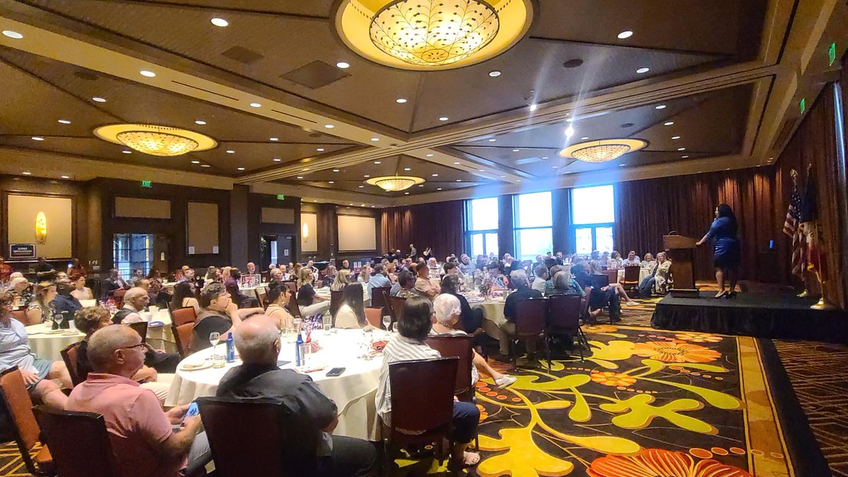 DeidreDeJear's tweet photo. Are y’all seeing what I’m seeing? I’m seeing a roomful of FIRED UP @DBQDems! Iowa is #ReadyForREAL, so let’s be sure we keep showing up in Dubuque and all across the state to make change happen in November! #WorthTheWork https://t.co/pXT85ukC9h