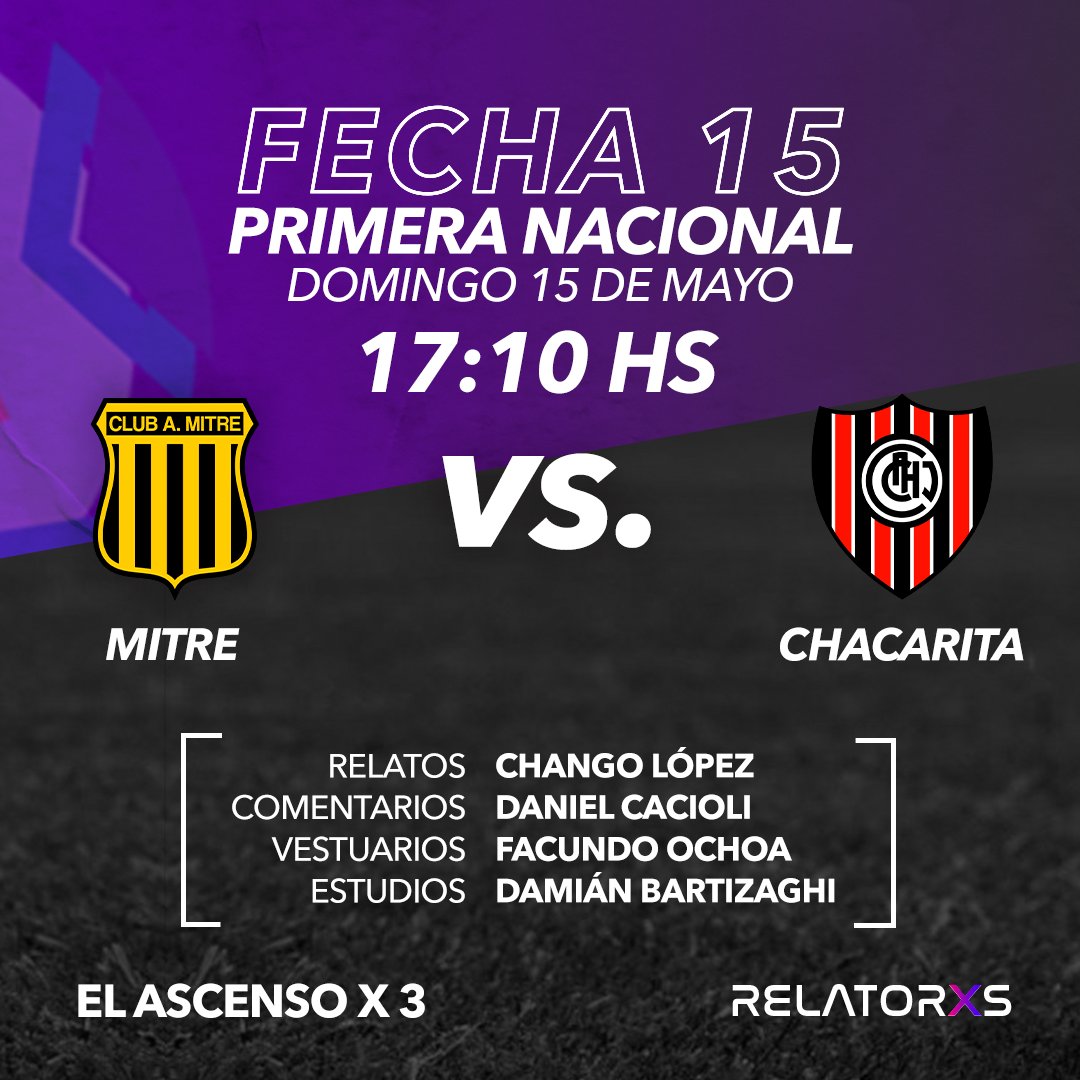 ElAscensox3's tweet photo. 🟥HOY Domingo
🕒15 hs

✅#Instituto🆚 #DefensoresDeBelgrano
✅#Mitre🆚 #Chacarita
✅#GimnasiaJujuy🆚 #Belgrano

📲 Desde la APP @Relatoresconvos 
📻 Escuchalo x AM 1030 @RadioDelPlata 
📺 En Nuestro Canal de You Tube

👤@DanielCacioli https://t.co/6lFrxmif1Q
