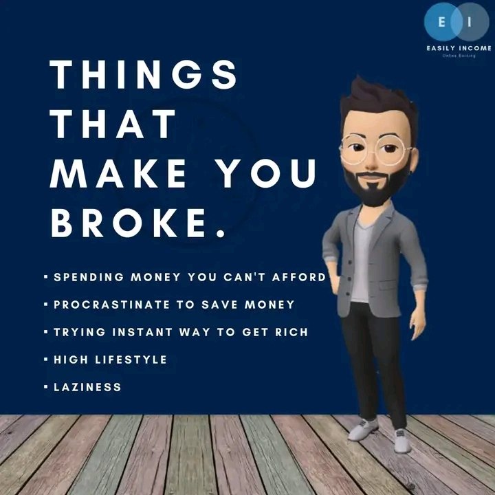EasilyIncome's tweet photo. THINGS THAT MAKE  YOU BROKE. "Too many people spend money they haven't earned, to buy things they don't want, to impress people they don't like." 🔥✨

#easilyincome #grapherbhaiya #elegantbhaiya #money #spendingmoney #bitcoins #digitalmarketing #networkmarketing #referandearn https://t.co/ujIOMMsbYb