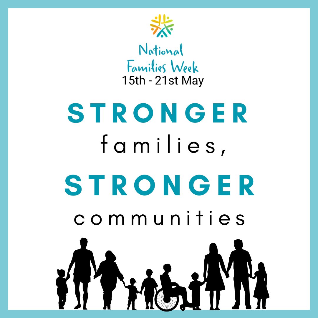 Today we celebrate #NationalFamiliesWeek. The theme ‘Stronger Families, Stronger Communities’ coincides with National Volunteer Week’s, ‘Better Together’. Let's come together; as families, as communities to become stronger and better together.  #NVW2022 #BetterTogether