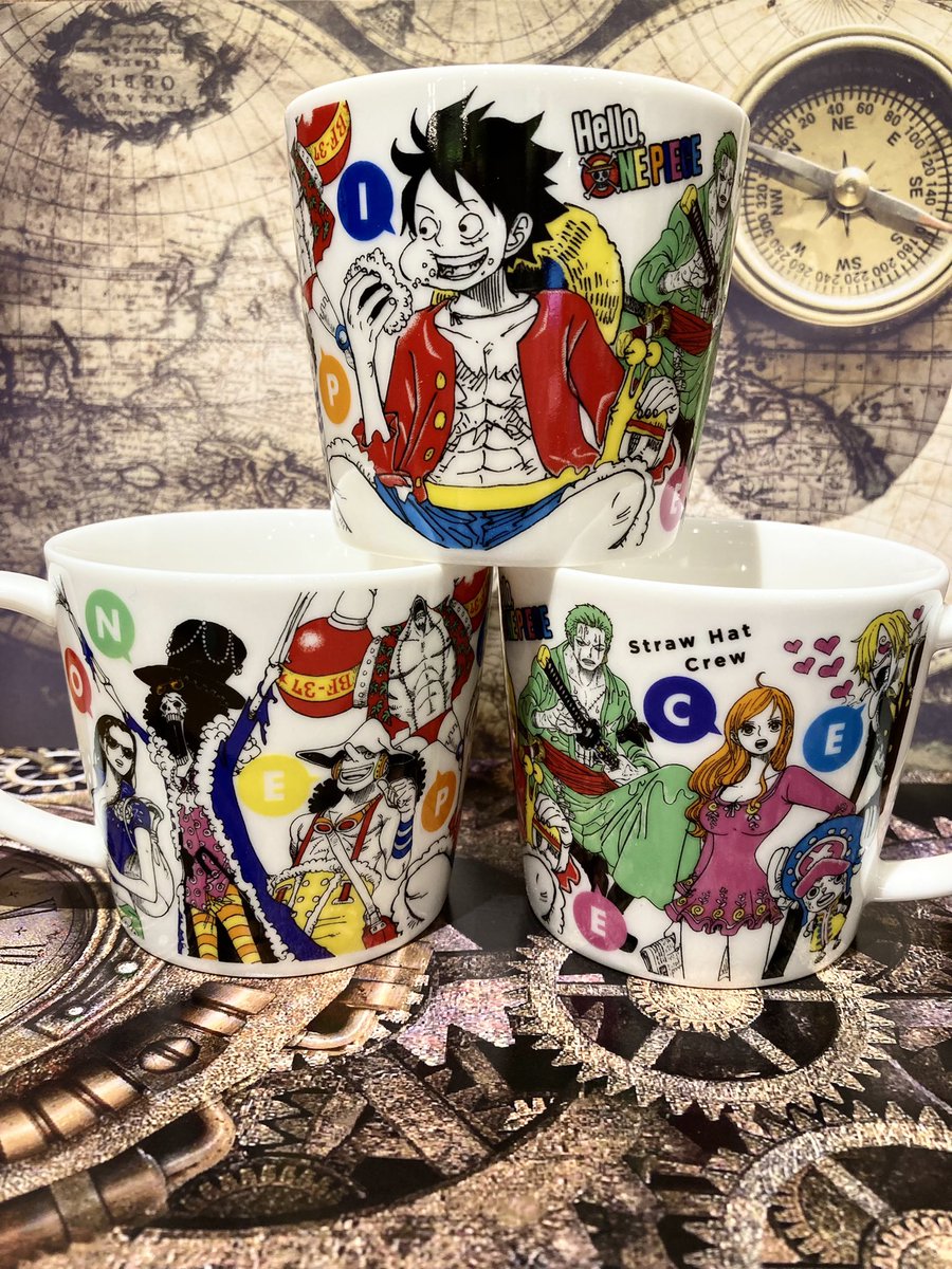 再入荷】原画商品 「Hello,ONE PIECE」マグカップ 麦わらの一味/三兄弟